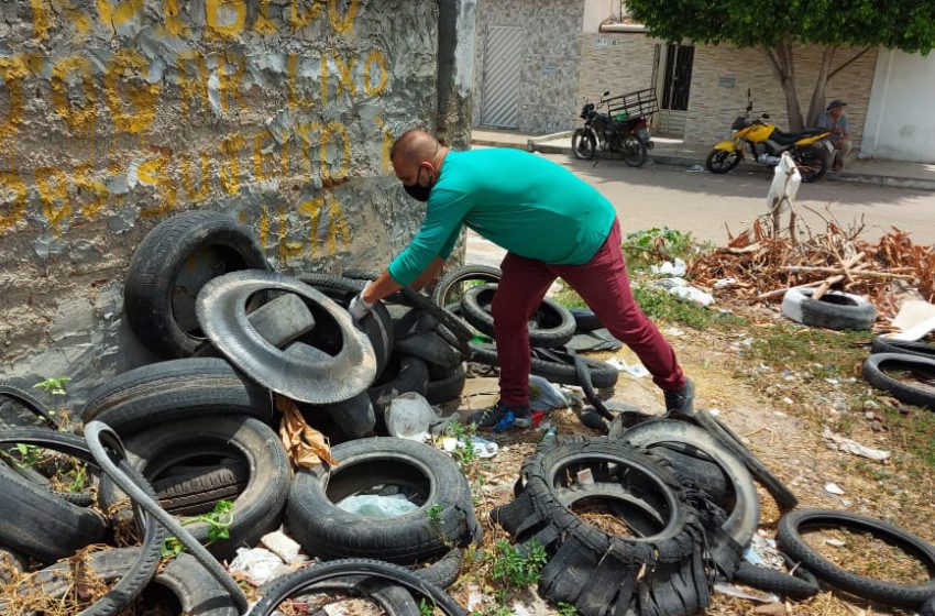  Equipes de Agentes de Endemia iniciam recolhimento de pneus e cadastro de oficinas e borracharias