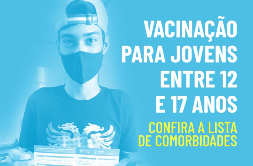  Delmiro Gouveia realiza a vacinação de jovens entre 12 e 17 anos, com comorbidades, nesta quinta e sexta-feira