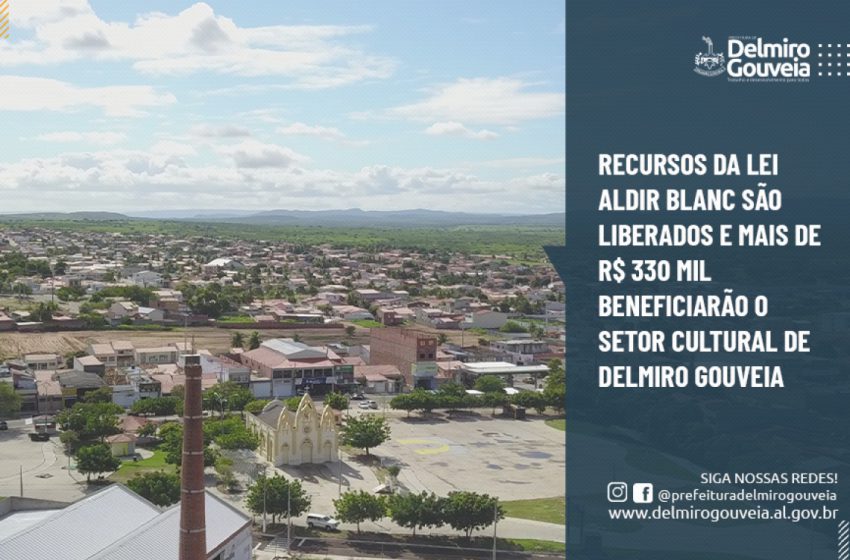  Recursos da Lei Aldir Blanc são liberados e mais de R$ 330 mil beneficiarão o setor cultural de Delmiro Gouveia