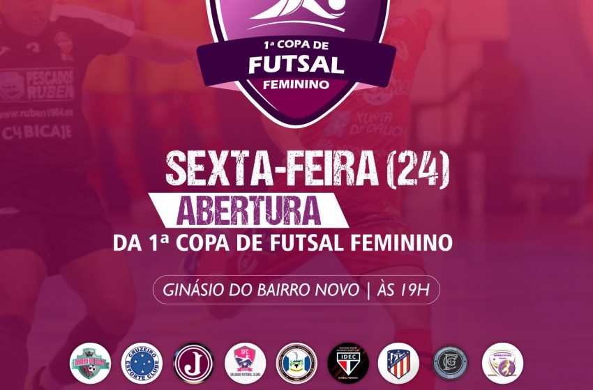  Prefeitura de Delmiro Gouveia realiza 1ª Copa de Futsal Feminino; o evento inicia nesta sexta-feira